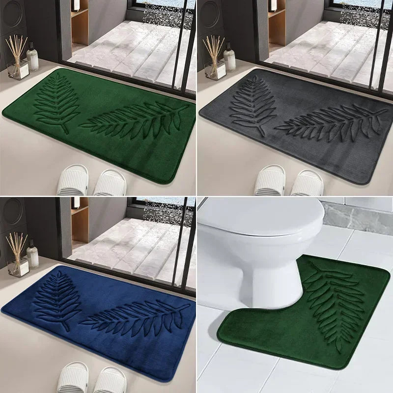 Bathmats Nonslip Soft Quick Dry Machine Washable