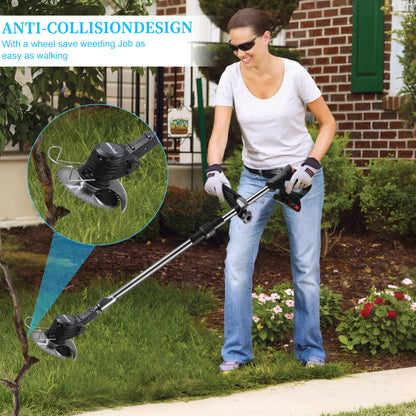 Electric Lawn Mower Cordless Grass Trimmer