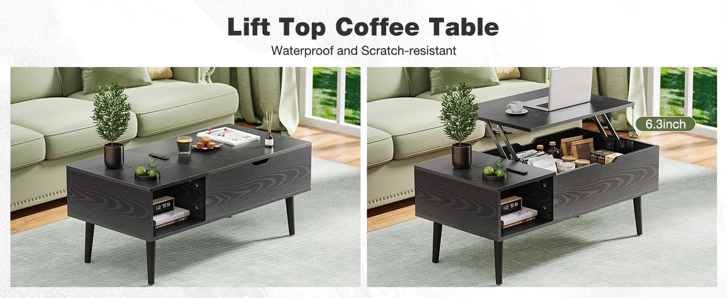 39.37"x19.7" Easy Lift Top Coffee Tables
