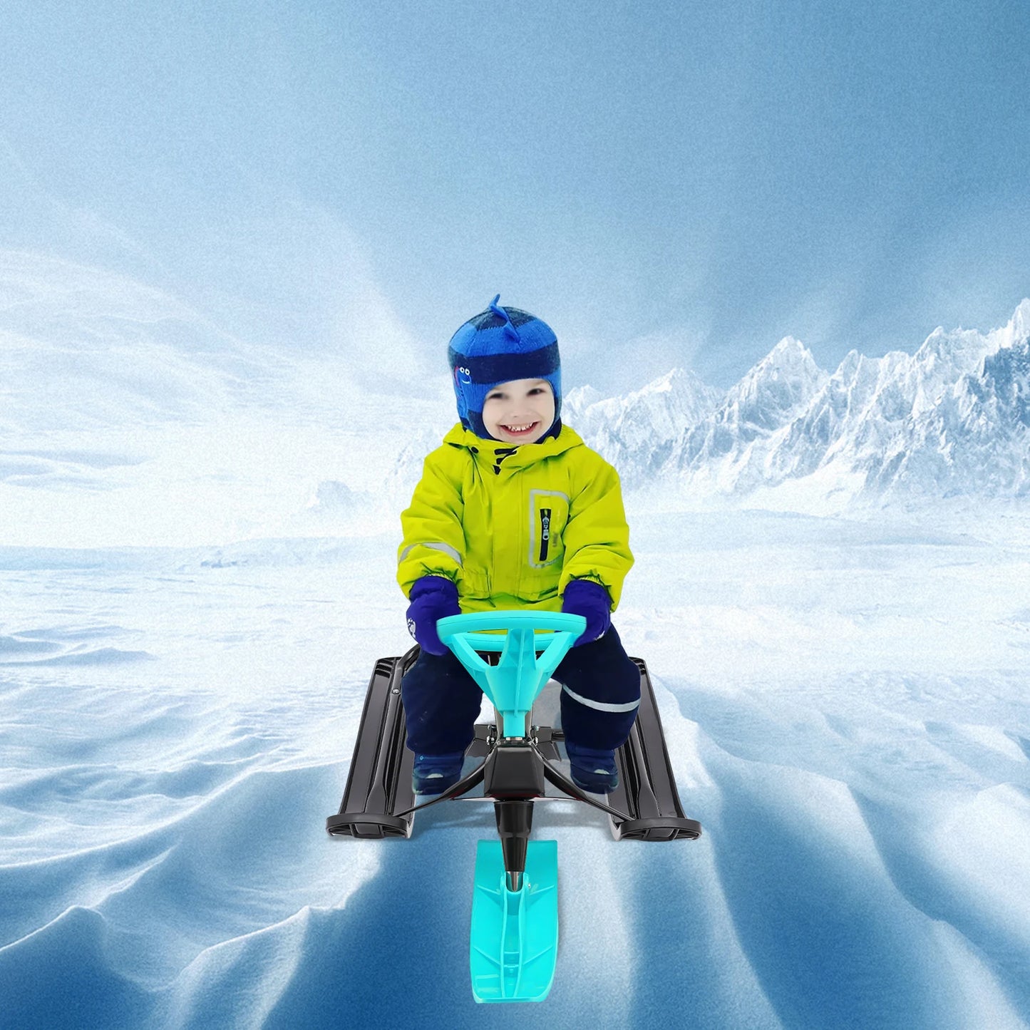 114*50*38cm Snow Racer Sled Slider Board