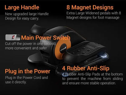 Quiet Portable Under Desk Elliptical for Seniors