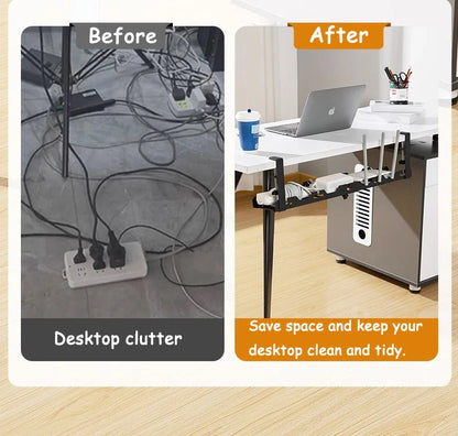 Telescopic Under Table Storage Rack Organizer