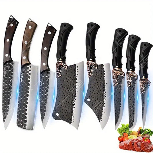 8PCS Stainless steel Professional Kitchen Chef Knife Set