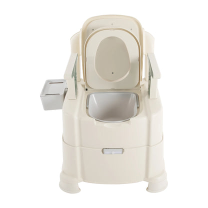Bedside Commode Toilet with Sensor Night Light