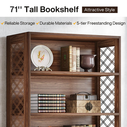 71 Inches Industrial Bookshelf