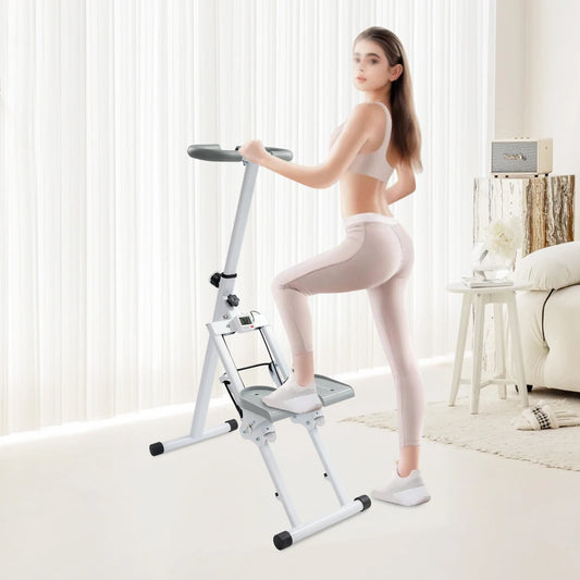Foldable Indoor Vertical Stair Climbing Machine for Full-Body Workout