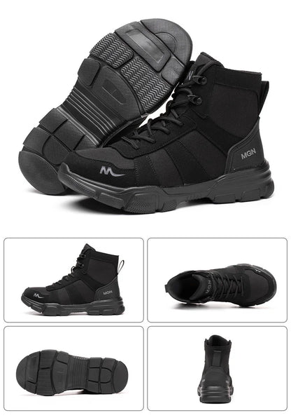 Men Steel Toe Shoes Puncture-Proof Sneakers