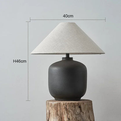 Ceramic Lamp Wabi Sabi Style Vintage Japanese Floor Lamp