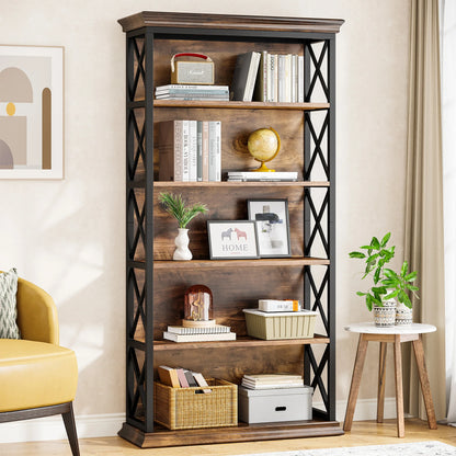 71 Inches Industrial Bookshelf