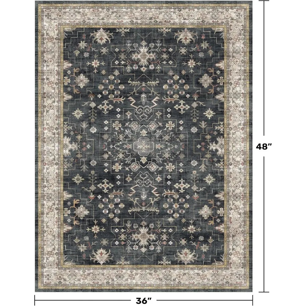 3x4 Non-Slip Mat for Entryway, Kitchen, and Bathroom