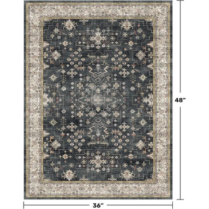 3x4 Non-Slip Mat for Entryway, Kitchen, and Bathroom