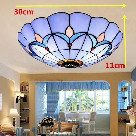 12" Elegant Vintage Ceiling Lamp for Living Room and Dining Room