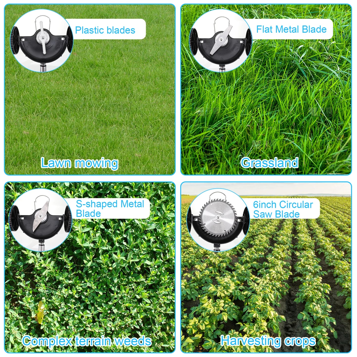 Electric Lawn Mower Cordless Grass Trimmer