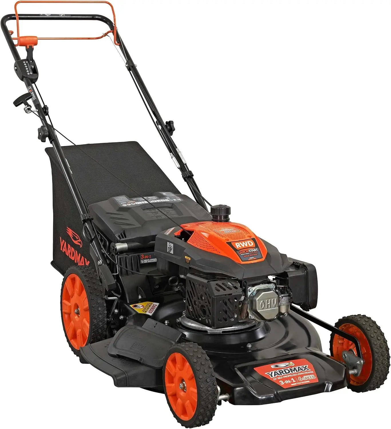 3-in-1 Gas Walk Behind Self-Propelled Mower