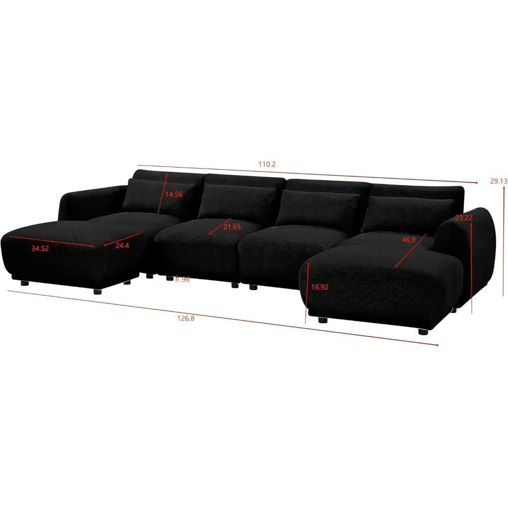Convertible U-Shaped Sectional
