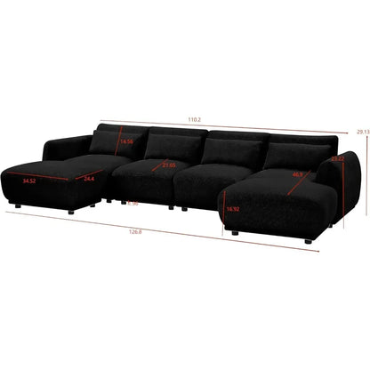 Convertible U-Shaped Sectional