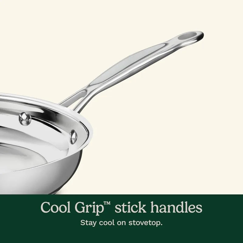 11-Piece Stainless Steel Cookware Set