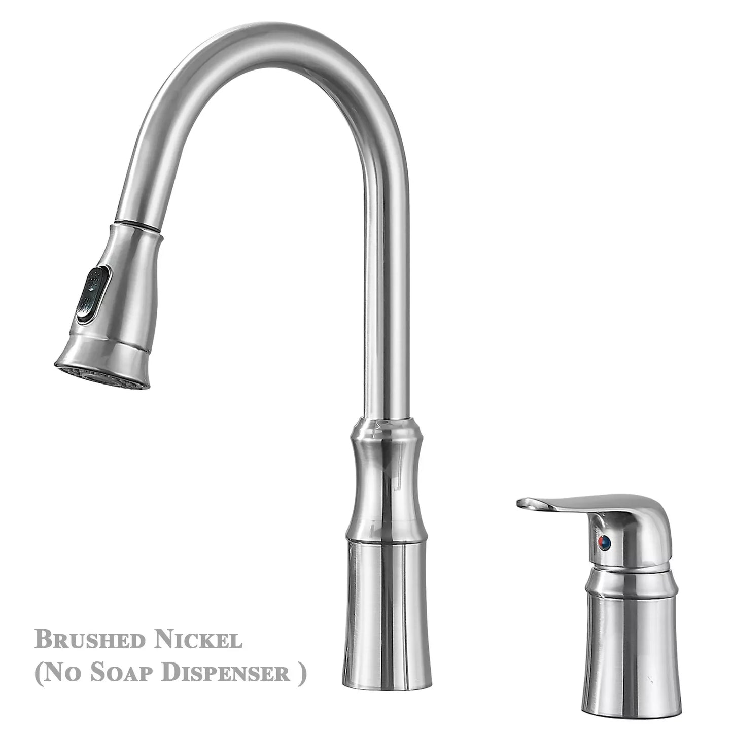 Matte Black Kitchen Sink Faucet with Pull Down Sprayer