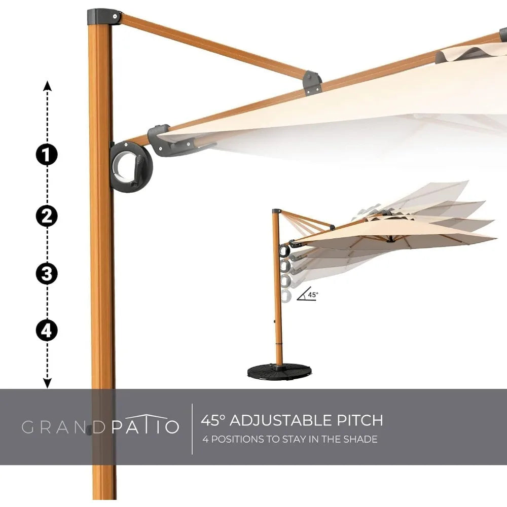 10FT Patio Offset Umbrella for Patio, Garden, Deck