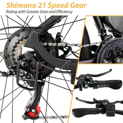 27.5" Electric Bike for Adults with Cruise Control