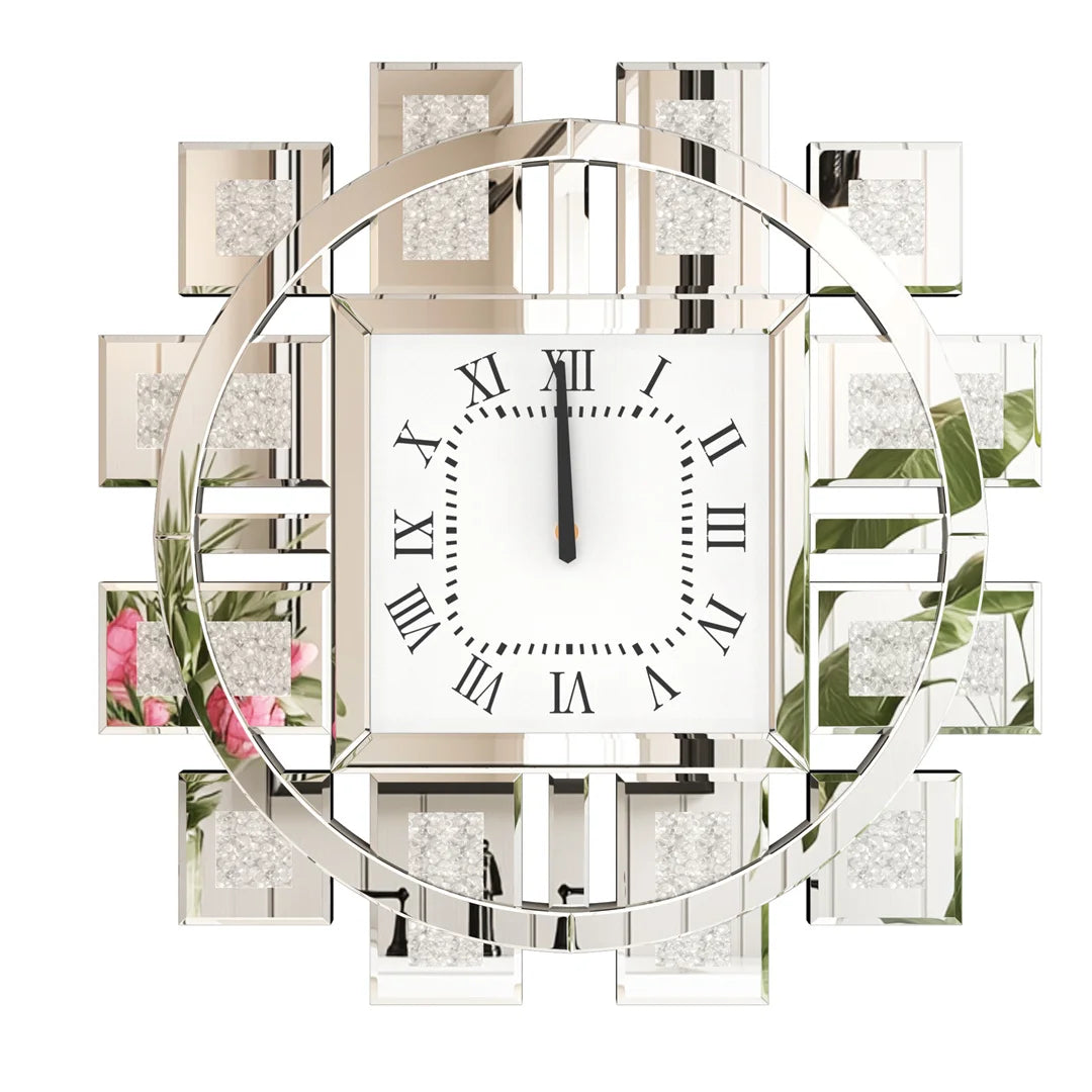 60CM Decorative Wall Clock Inlay Battery Operated