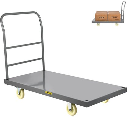 2000lbs Capacity Steel flatbed Tool Cart 47" x 24" x 32"