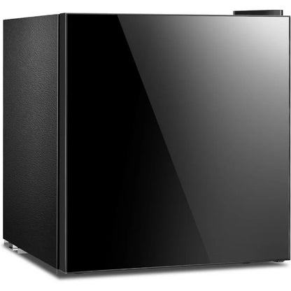 1.6 Cu.ft Mini Fridge with Freezer, Removable Shelves, Adjustable Thermostat