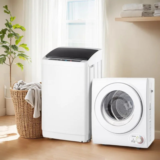 17.8LBS Fully Automatic Washing Machine and Dryer Set