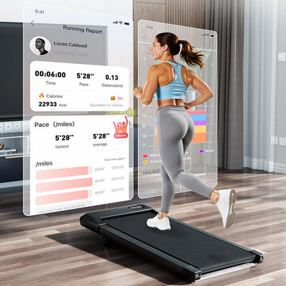 Foldable 6% Slope Under Desk Treadmills