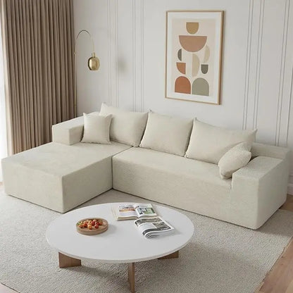 103" L Shaped Sectional Boneless Couch
