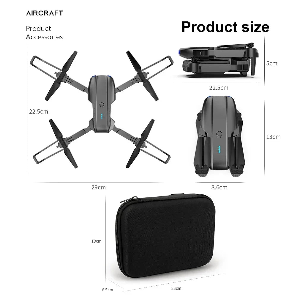 HD Dual Camera E99 Pro RC Mini Drone 4K With Wi-Fi 1080P 720P