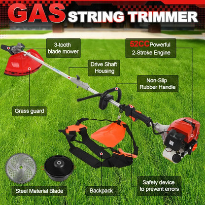 2-Stroke Strong Powerful Grass Strimmer with Adjustable Angle