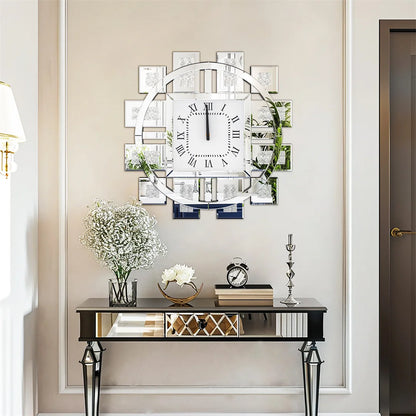 60CM Decorative Wall Clock Inlay Battery Operated