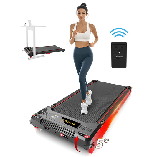Under Desk Treadmill, Incline Walking Pad Treadmill 330lbs Capacity
