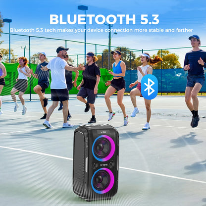 250W PEAK Large Bluetooth Speaker Massive 120dB/12
