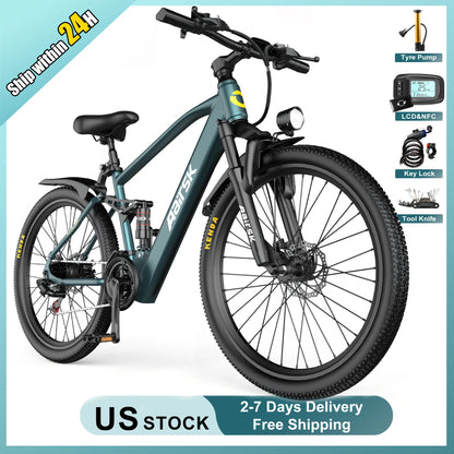 Electric Bike for Adults with 40Miles 25MPH Commuting