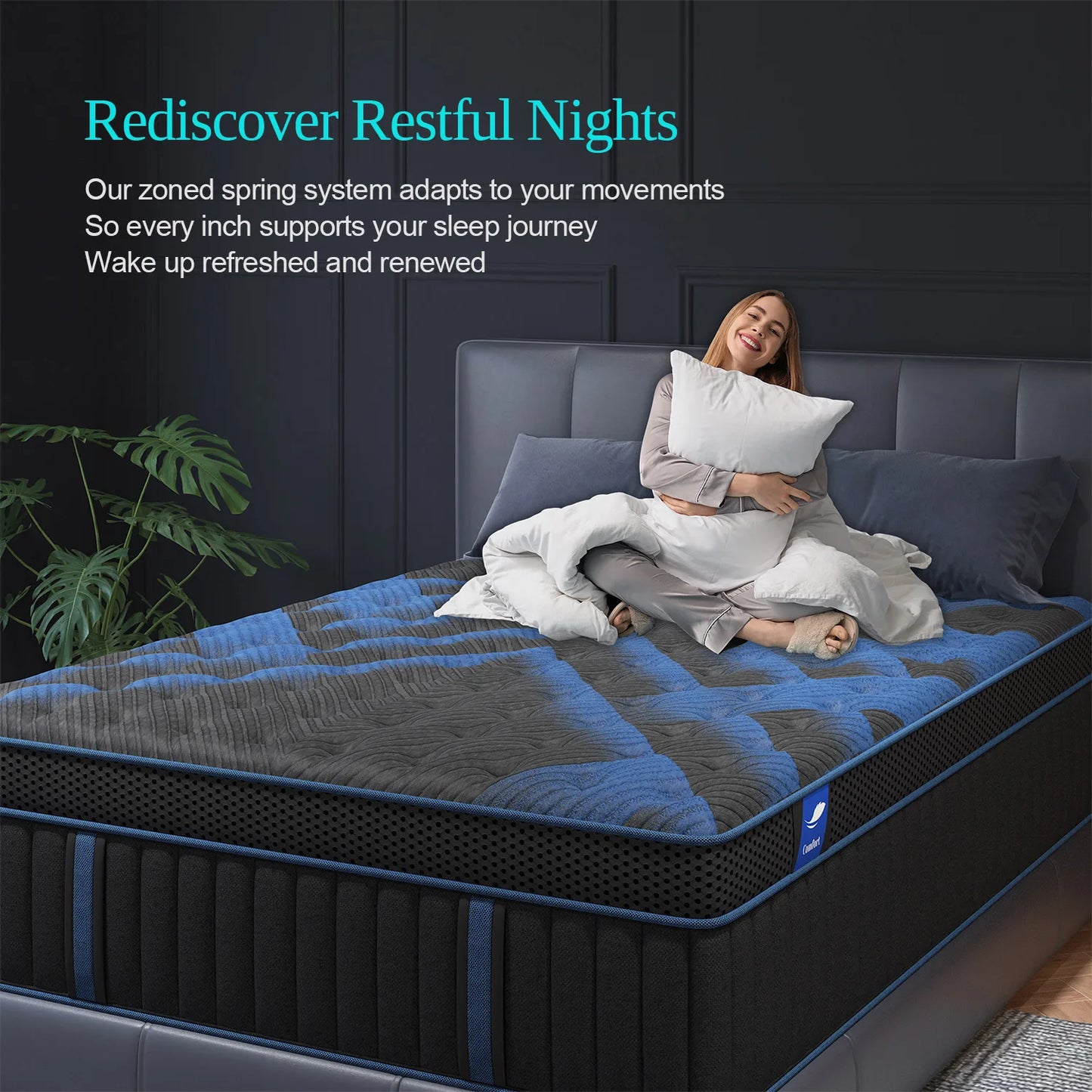 14" Gel Memory Foam Hybrid Pocket Spring Mattress