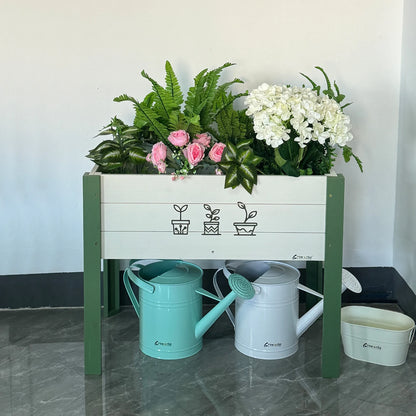 1pc Raised Garden Bed with Elevated Wooden Planter Box