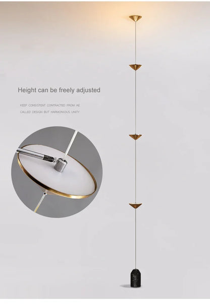 3 Head Hallway Background Wall Floor Lamp