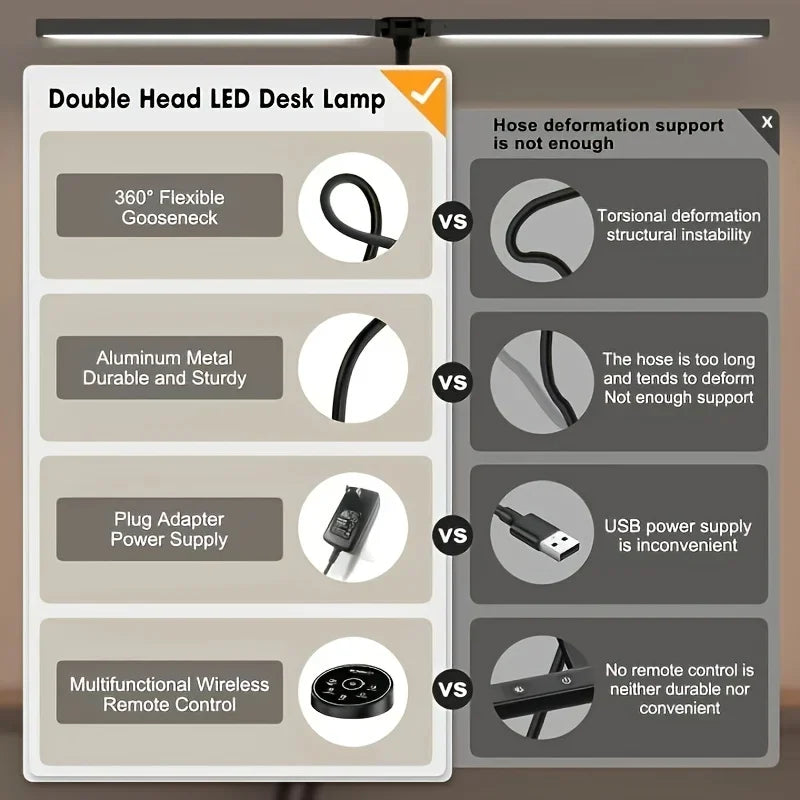 24-Watt LED Desk Lamp for Home Office