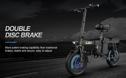 Folding Electric Bike for Adults Teens, 750W Peak Motor