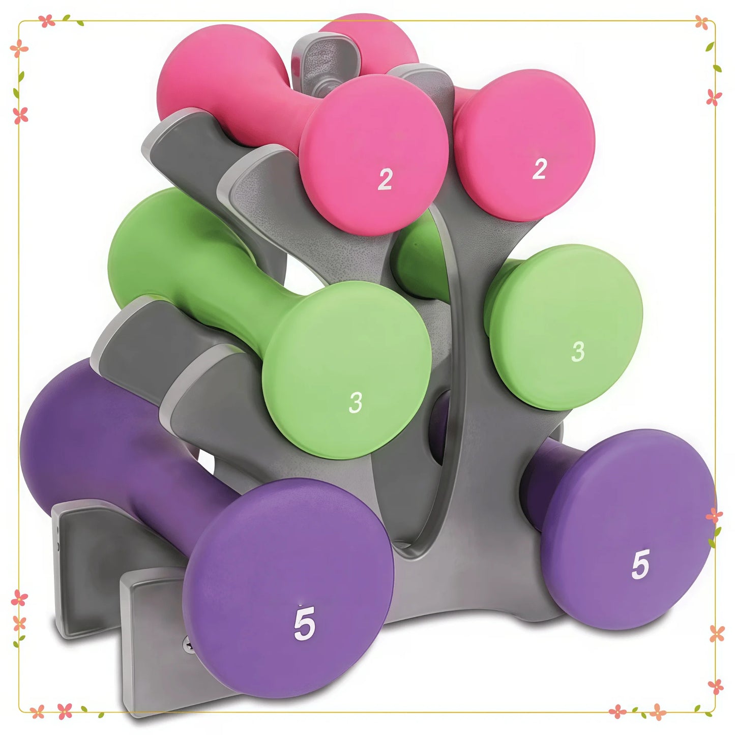 20 lb. Hourglass Neoprene Dumbbell Set