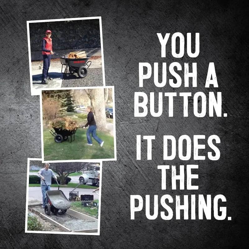 Electric Wheelbarrow 350LB Capacity, & 8H Battery Life