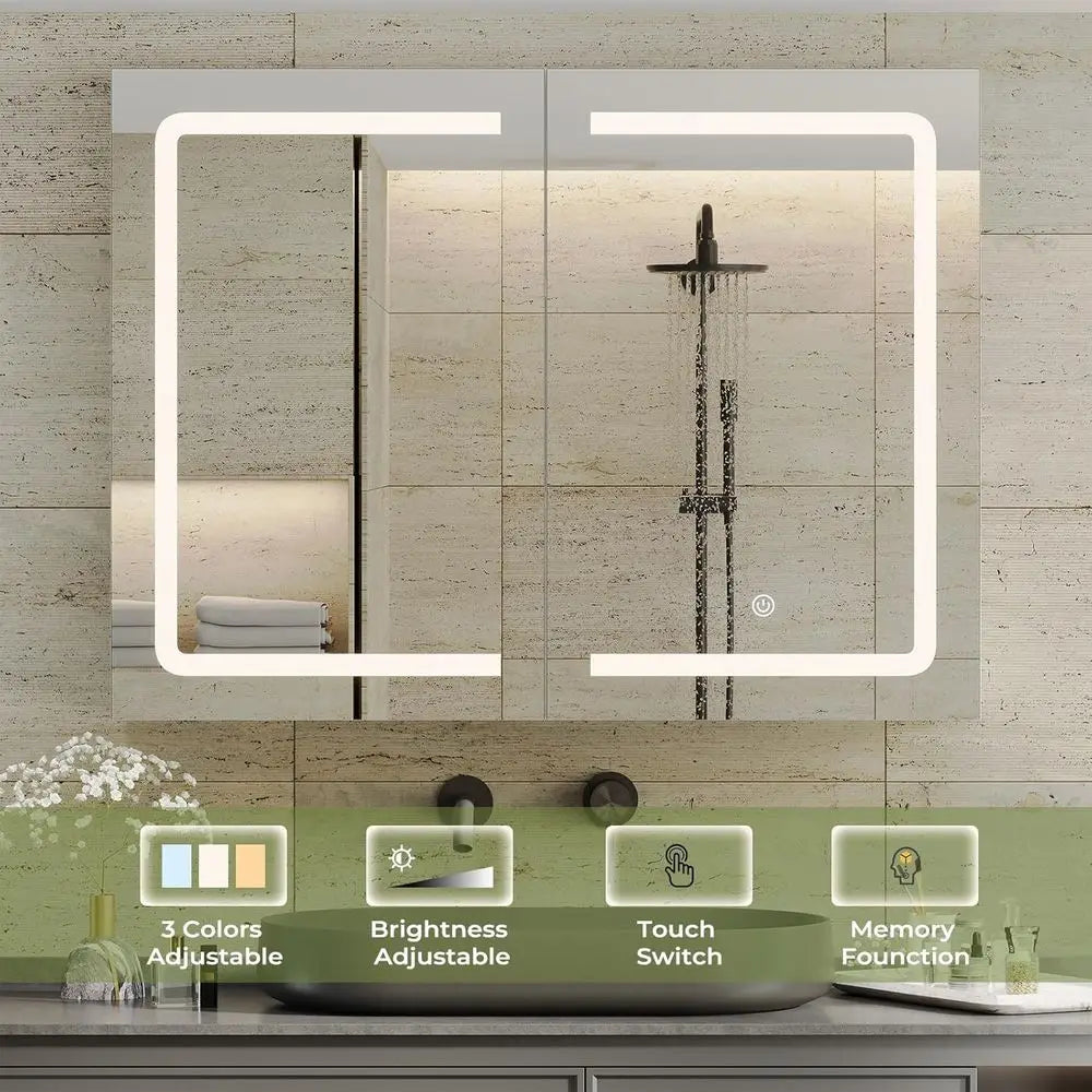 31.5''x23.6'' Medicine Cabinet with Led Lights