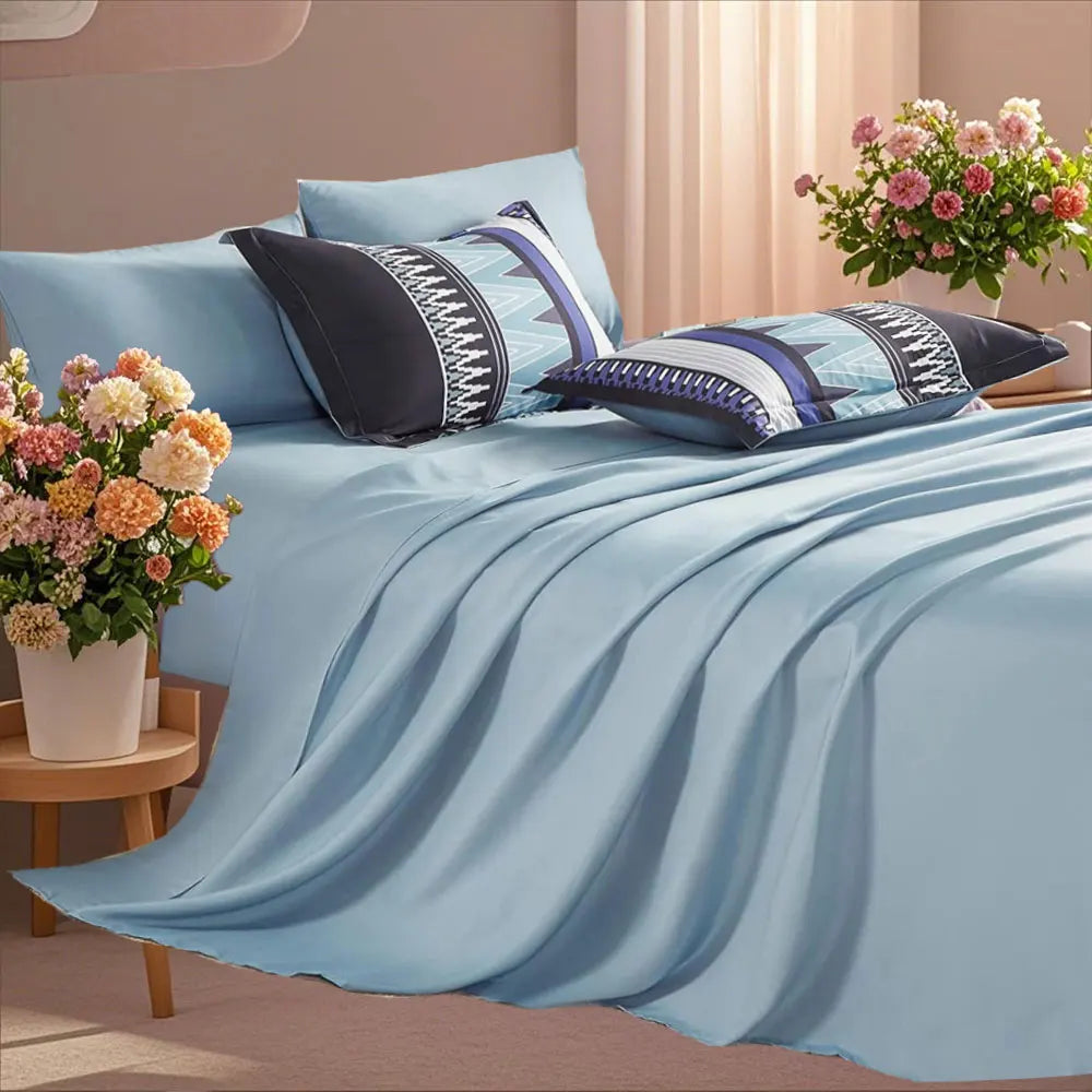 7-piece printed comforter set, suitable for all seasons