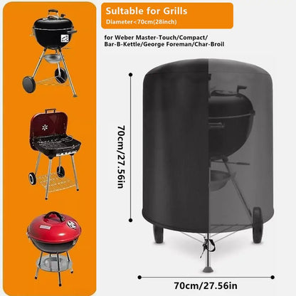 Waterproof Charcoal Grill Cover for Outside Patio Beach