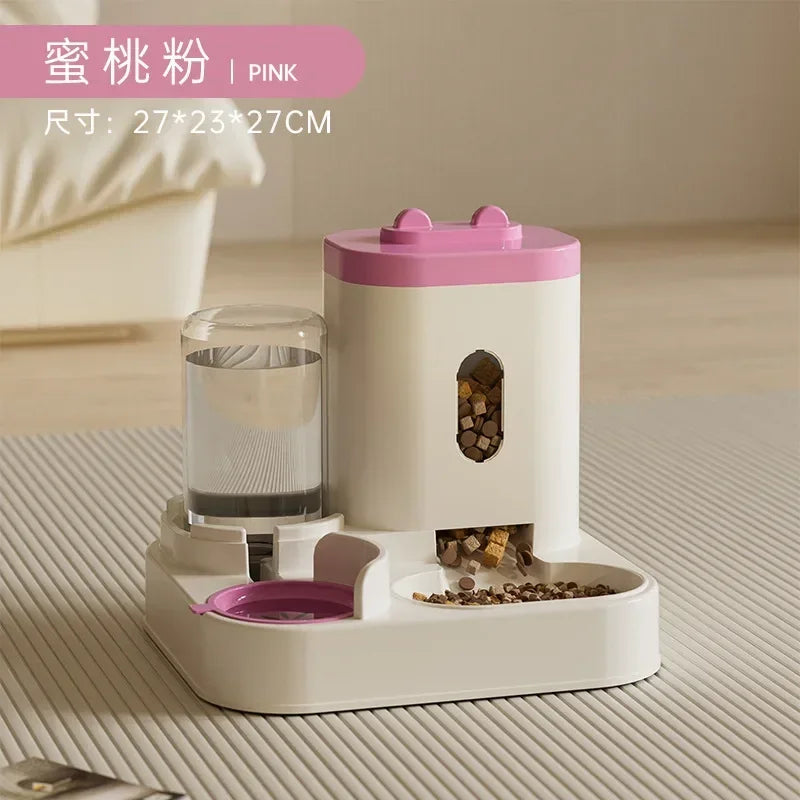 Automatic Feeder for Dogs, and Cats with Water Fountain