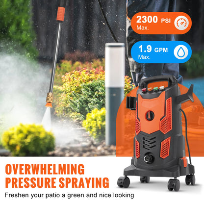 Electric Pressure Washer Power with Quick Connect Nozzles