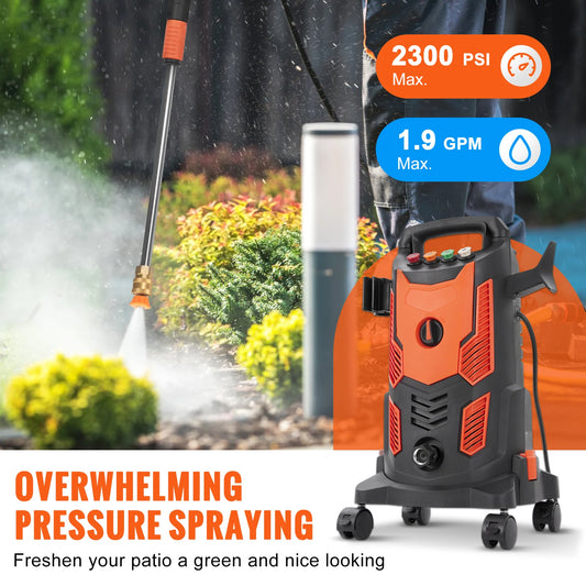 Electric Pressure Washer Power with Quick Connect Nozzles