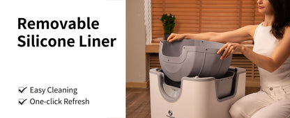F6 Self-Cleaning Litter Box with Odor Control